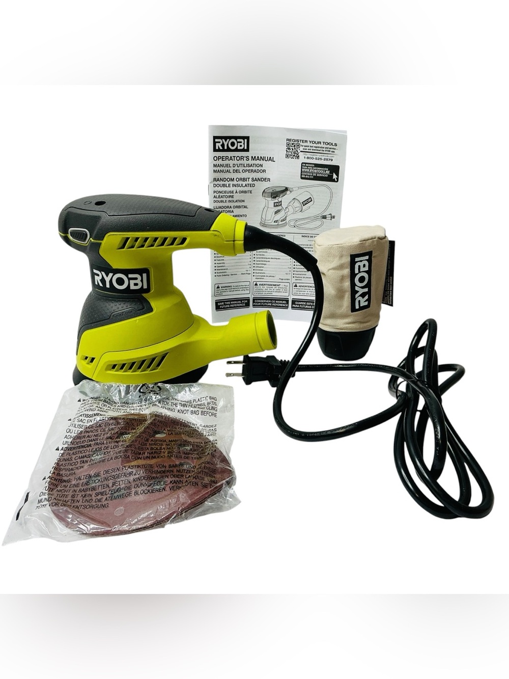 Ryobi 2.6 Amp 5 in. Random Orbit Sander (RS29OG)